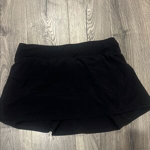 Black Lululemon Pace Rival Skirt